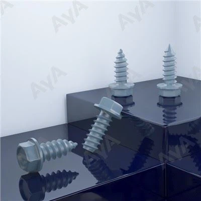 Hex kunkolo yɛrɛ tapping screws ni washer .