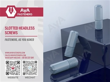 Aya Fasteners Guide|Mun na i bɛ baara kɛ ni slotted headless screws ye?